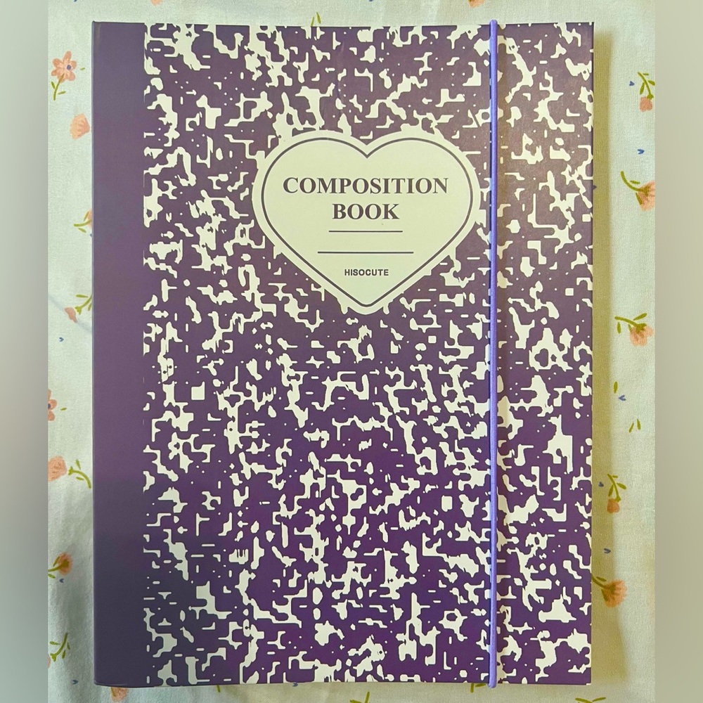 purple a5 composition binder